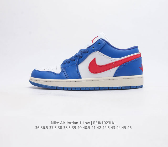 耐克 乔丹air Jordan 1 Low Aj1 乔1 乔丹1代aj1 低帮复古文化休闲运动篮球鞋 从1985 年面世的元年款汲取设计灵感 采用简洁大方的经典