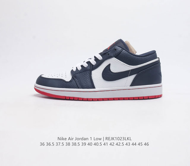 耐克 乔丹air Jordan 1 Low Aj1 乔1 乔丹1代aj1 低帮复古文化休闲运动篮球鞋 从1985 年面世的元年款汲取设计灵感 采用简洁大方的经典