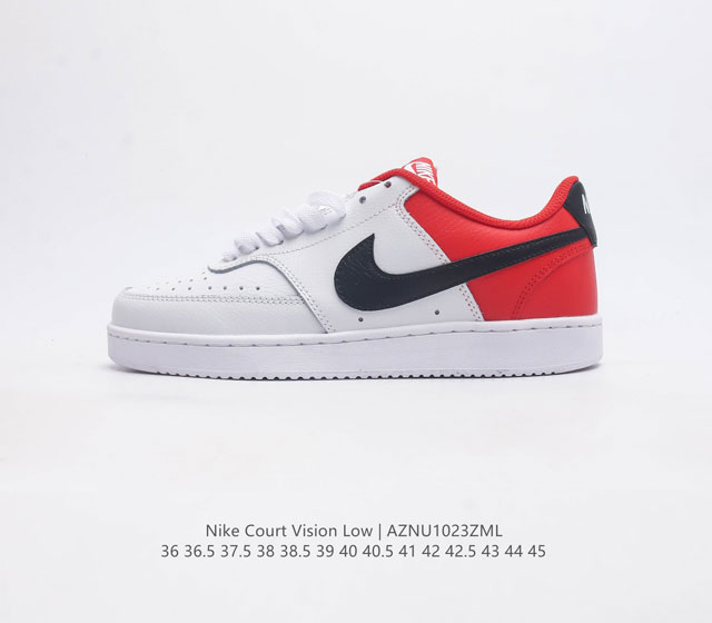 耐克nike Court Vision Low 校园风低帮复古篮球板鞋男女运动鞋 延续80年代复古篮球鞋 添加学院风细节 皮革组合鞋面 利落风格 重现复古篮球风