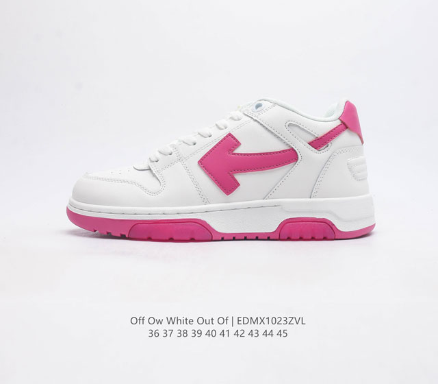 当红美潮 设计师独立品牌off-White C O Virgil Abloh Out Of Office Low-Top Leather Ow联名 箭头off-