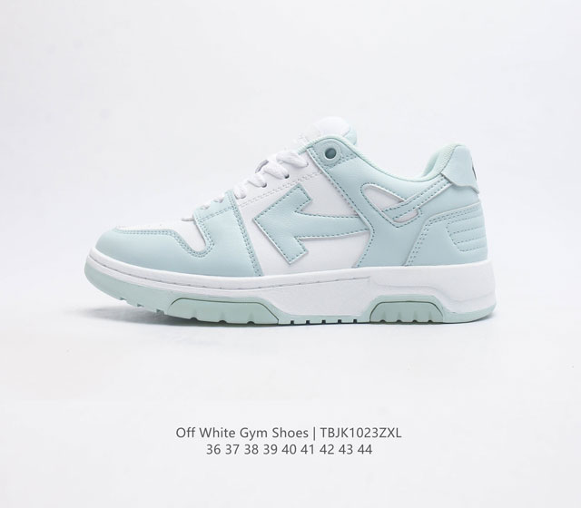 当红美潮 设计师独立品牌off-White C O Virgil Abloh Out Of Office Low-Top Leather Ow联名 箭头off-