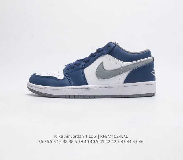 耐克 乔丹air Jordan 1 Low Aj1 乔1 乔丹1代aj1 低帮复古文化休闲运动篮球鞋 从1985 年面世的元年款汲取设计灵感 采用简洁大方的经典