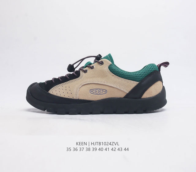 美国人气户外品牌-科恩keen Jasper Rocks Sp贾斯珀都市系列复古低帮系带户外风露营徒步登山运动训练鞋 原楦型开发纸版 采用固色翻毛皮鞋面材质 内