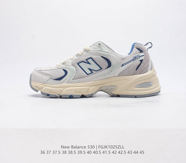 新百伦 Nb530运动鞋 New Balance 530 复古跑鞋厚底增高老爹运动鞋 Nb530这鞋双确实是nb家经复典古款式之一 以全科新技诠释 成打功造53