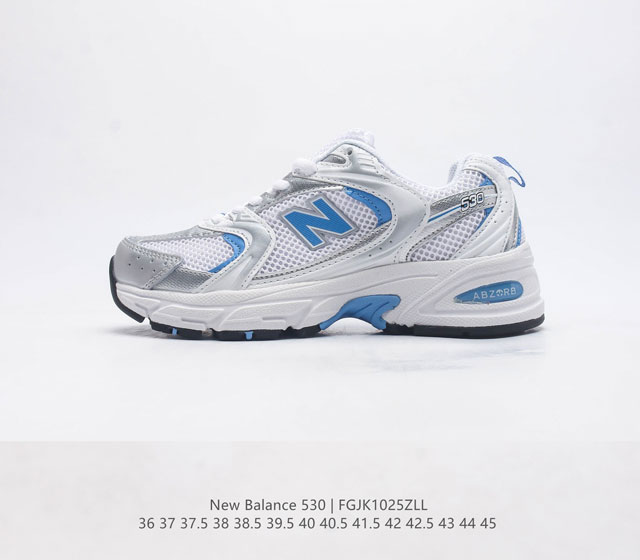 新百伦 Nb530运动鞋 New Balance 530 复古跑鞋厚底增高老爹运动鞋 Nb530这鞋双确实是nb家经复典古款式之一 以全科新技诠释 成打功造53