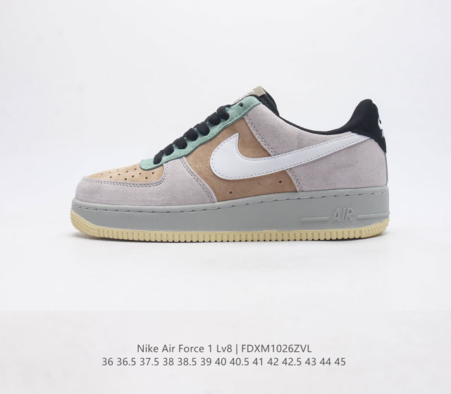 耐克nike Air Force 1 Low 空军一号 Af1 低帮百搭休闲运动板鞋 柔软 弹性十足的缓震性能和出色的中底设计 横跨复古与现代的外型结合 造就出