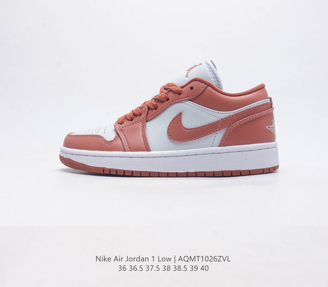 耐克 乔丹air Jordan 1 Low Aj1 乔1 乔丹1代aj1 低帮复古文化休闲运动篮球鞋 从1985 年面世的元年款汲取设计灵感 采用简洁大方的经典