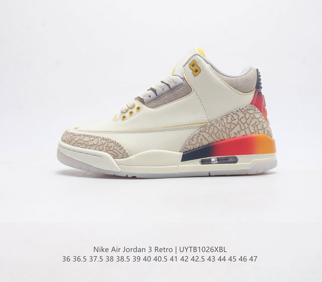 耐克 乔丹 Aj3 耐克 Nike Air Jordan 3 Retro Se 乔3 复刻篮球鞋 乔丹3代 三代 男女子运动鞋 作为 Aj 系列中广受认可的运动