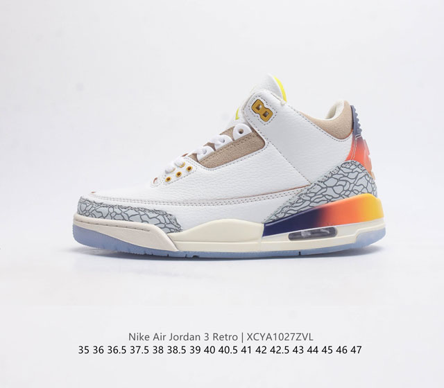 耐克 乔丹 Aj3 耐克 Nike Air Jordan 3 Retro Se 乔3 复刻篮球鞋 乔丹3代 三代 男女子运动鞋 作为 Aj 系列中广受认可的运动