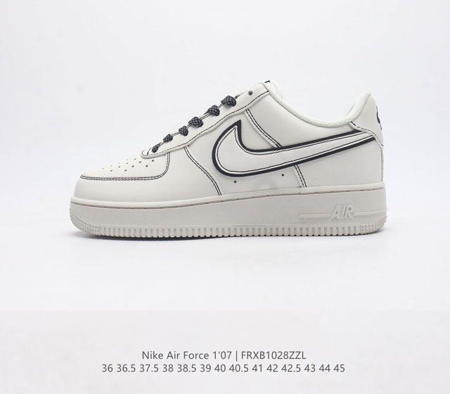 耐克nike Air Force 1 Low 空军一号 Af1 低帮百搭休闲运动板鞋 柔软 弹性十足的缓震性能和出色的中底设计 横跨复古与现代的外型结合 造就出