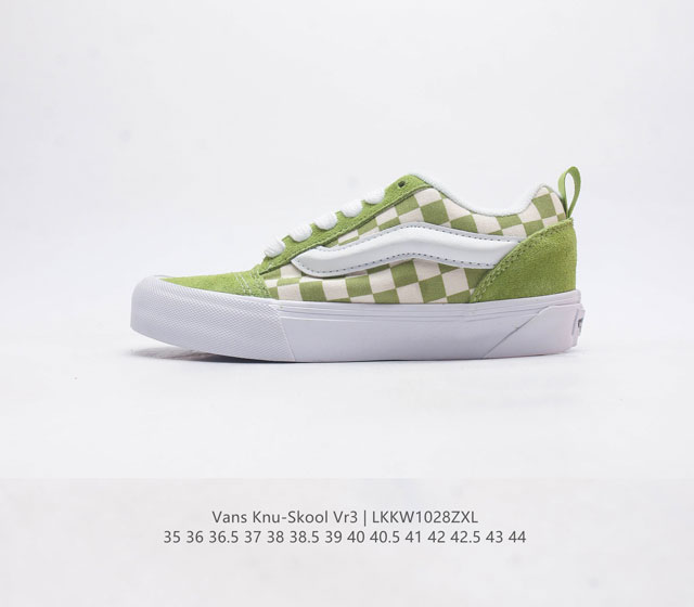 万斯 Vans Knu-Skool 面包鞋坎普尔 茱利安系列低帮复古硫化休闲运动板鞋 肥胖版大logo 要说整个2023年最为热门的鞋型之一 面包鞋 绝对值得一