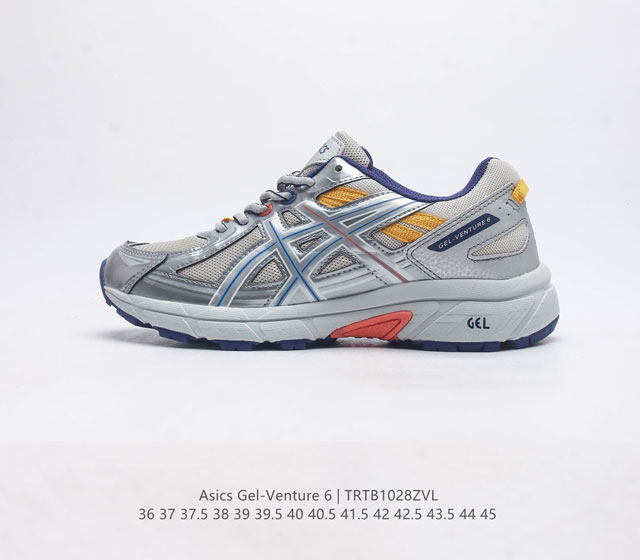 Asics 亚瑟士 Gel-Venture 6 系列城市休闲运动跑步鞋时尚复古男女鞋 老爹鞋 Gel- Venture6跑鞋是越野跑者的多功能选择 专为喜欢户外