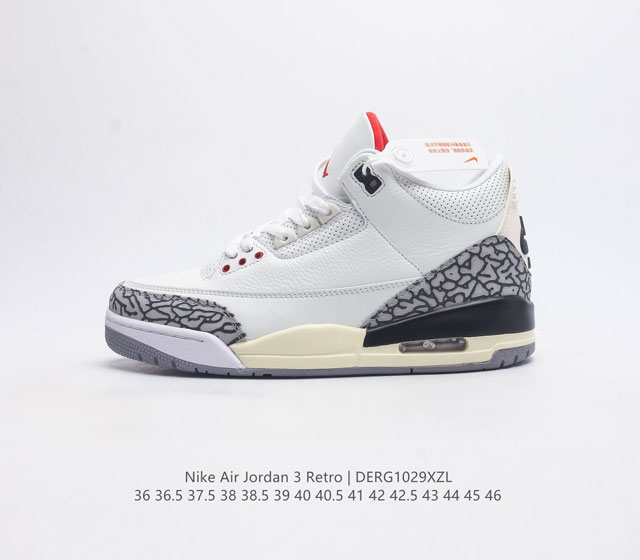 耐克 乔丹 Aj3 耐克 Nike Air Jordan 3 Retro Se 乔3 复刻篮球鞋 乔丹3代 三代 男女子运动鞋 作为 Aj 系列中广受认可的运动 - 点击图像关闭