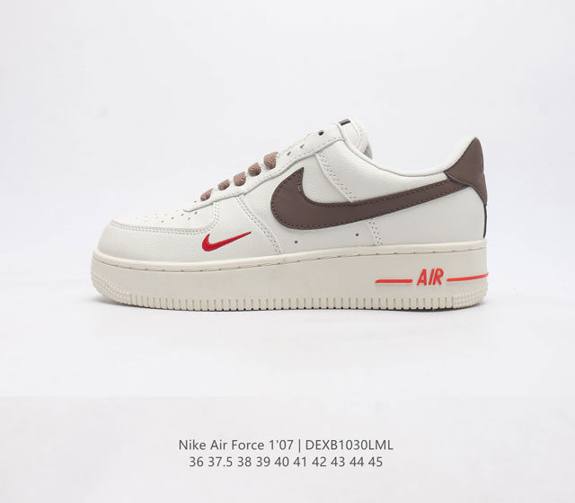 耐克 Nike Air Force 1 07 空军一号 Af1 Af1 男女子运动鞋复古篮球鞋 巧妙结合复古美学和新潮魅力 旨在致敬 40 年来风靡世界的元年