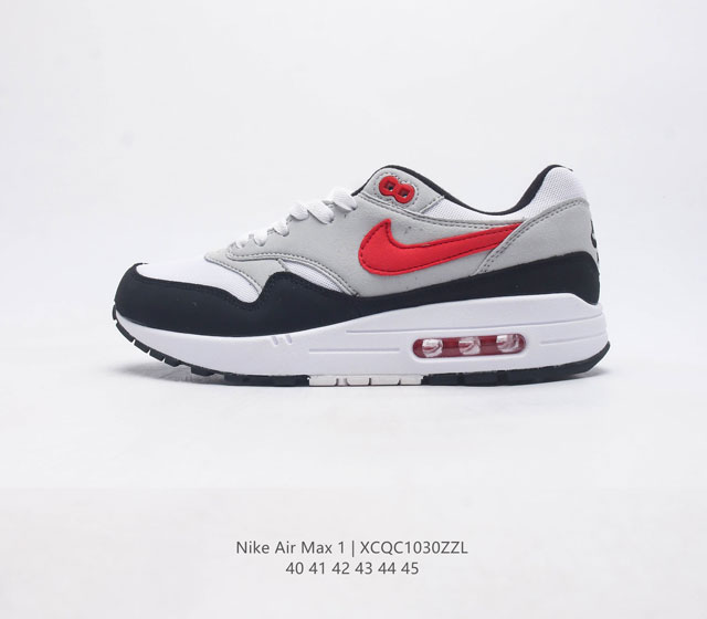 耐克 Nike Air Max 1 Prm 男子运动鞋 时尚复古板鞋气垫缓震慢跑鞋 从法国建筑中汲取设计灵感 兼具运动风范和时尚格调 是此系列起初搭载 Air