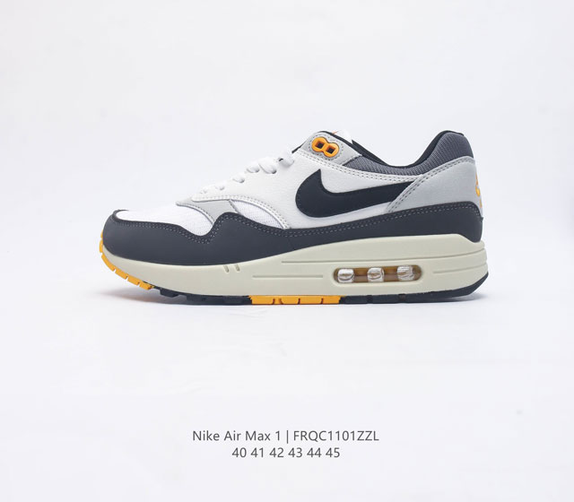 耐克 Nike Air Max 1 男女子运动鞋 从法国建筑中汲取设计灵感 兼具运动风范和时尚格调 是此系列起初搭载 Air 的鞋款 疾速外观 经典缓震配置和经