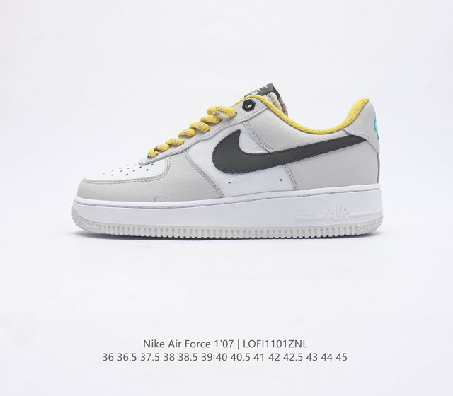 耐克 Nike Air Force 1 07 空军一号 Af1 男女子运动鞋复古篮球鞋 巧妙结合复古美学和新潮魅力 旨在致敬 40 年来风靡世界的元年款篮球鞋