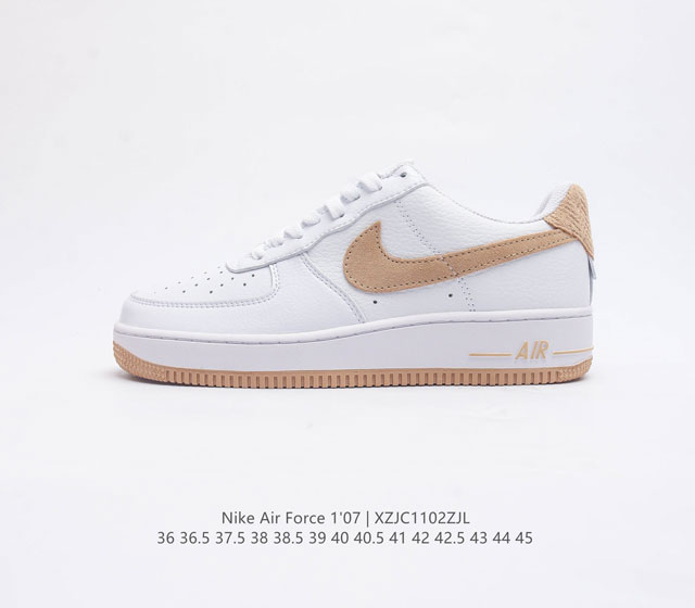 耐克nike Air Force 1 Low 空军一号 Af1 低帮百搭休闲运动板鞋 柔软 弹性十足的缓震性能和出色的中底设计 横跨复古与现代的外型结合 造就出