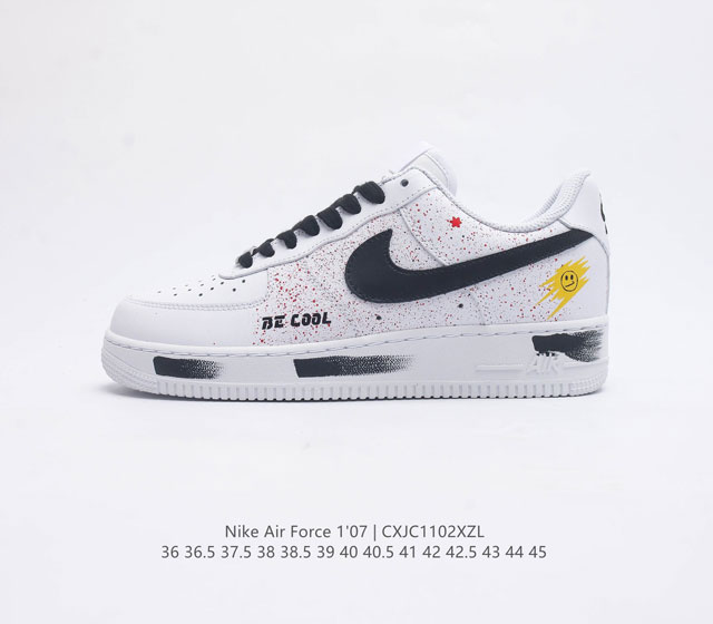 耐克nike Air Force 1 Low 空军一号 Af1 低帮百搭休闲运动板鞋 柔软 弹性十足的缓震性能和出色的中底设计 横跨复古与现代的外型结合 造就出