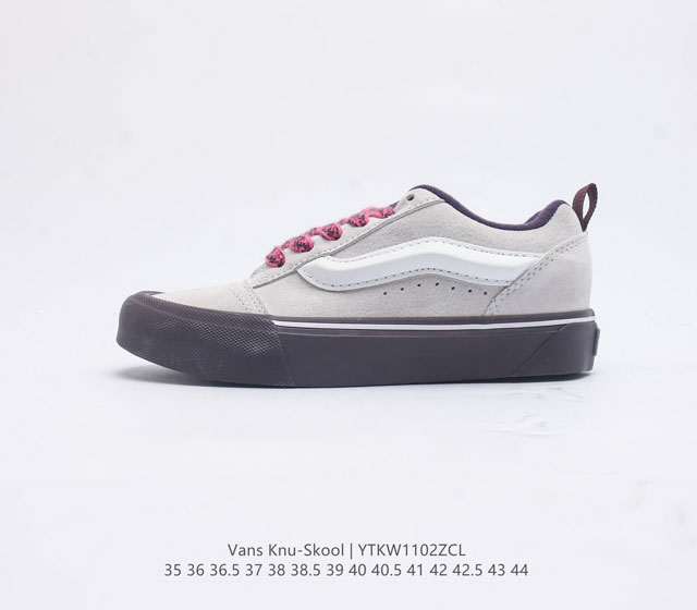 万斯 Vans Knu-Skool 面包鞋坎普尔 茱利安系列低帮复古硫化休闲运动板鞋 肥胖版大logo 要说整个2023年最为热门的鞋型之一 面包鞋 绝对值得一