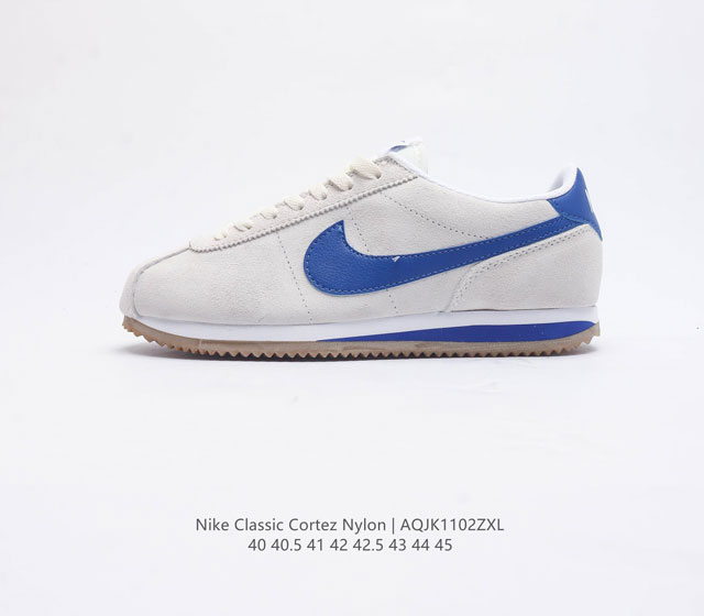 Nike Classic Cortez Nylon 耐克阿甘鞋男子运动鞋 秉承元年款经典风格 糅合防水鞋面设计 令双足保持干爽舒适 防水锦纶鞋面强势抵御风雨侵袭