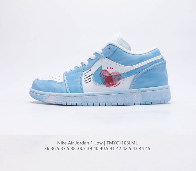 耐克 乔丹air Jordan 1 Low Aj1 乔1 乔丹1代aj1 低帮复古文化板鞋 休闲运动篮球鞋 从1985 年面世的元年款汲取设计灵感 采用简洁大方