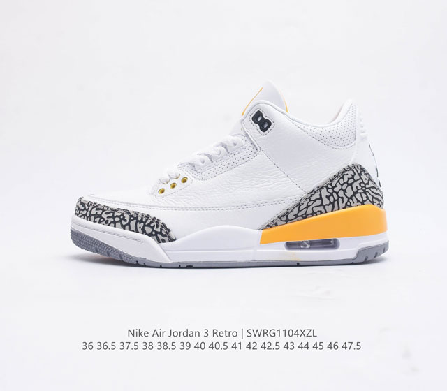 耐克 乔丹 Aj3 耐克 Nike Air Jordan 3 Retro Se 乔3 复刻篮球鞋 乔丹3代 三代 男女子运动鞋 作为 Aj 系列中广受认可的运动