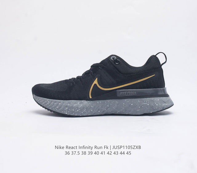 耐克男女鞋nike React Infinity Run Fk 轻便透气缓震跑步鞋 专为帮助减少跑步伤害而设计 系带设计 释放鞋款潜力 助力一路畅跑 Nike