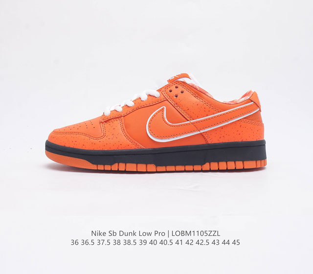 耐克 Nike Sb Dunk Low Pro 男 女滑板鞋 经典复古运动鞋 采用低帮设计 塑就经典 Dunk 风格 鞋垫后跟搭载 Zoom Air 气垫 加衬