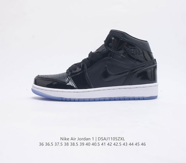 耐克 Nike Air Jordan 1 Mid 男女子篮球鞋时尚轻盈板鞋aj1乔1运动鞋 乔丹一代 高帮复古休闲篮球鞋 Air Jordan 1 Mid 搭载