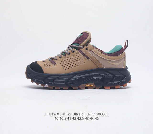 公司级 Hoka Tor Ultra X Jlal 联名款 经典鞋款复刻 户外性能新星横空出世 Jl Al联名款hoka Ultra Low减震防滑耐磨户外功