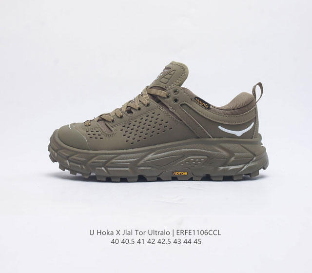 公司级 Hoka Tor Ultra X Jlal 联名款 经典鞋款复刻 户外性能新星横空出世 Jl Al联名款hoka Ultra Low减震防滑耐磨户外功