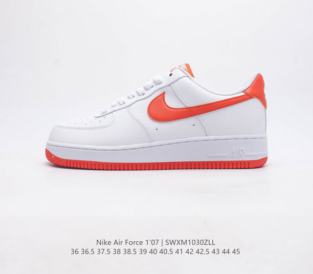 双十一福利特价 耐克 Nike Air Force 1 07 空军一号 Af1 Af1 男女子运动鞋复古篮球鞋 巧妙结合复古美学和新潮魅力 旨在致敬 40