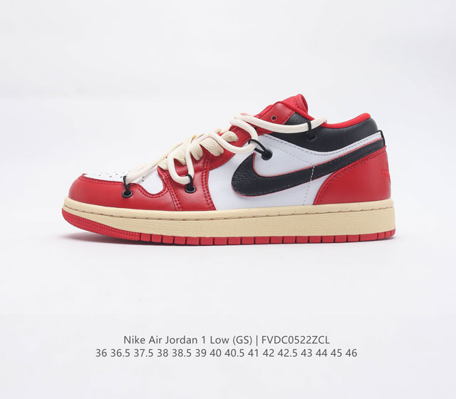 双11狂欢 全头层皮原220特价130 耐克 乔丹air Jordan 1 Low Aj1 乔1 低帮复古文化休闲运动篮球鞋 1985 年面世的元年款汲取设计