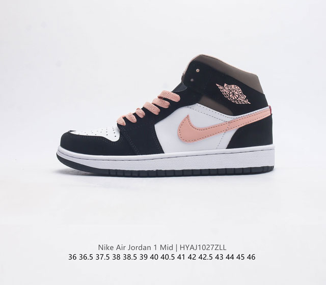 耐克 男女鞋 Nike Air Jordan 1 Retro High Og 乔丹一代aj1 乔1 Aj1 篮球鞋复刻运动鞋 皮面高帮板鞋的设计灵感源自运动夹克