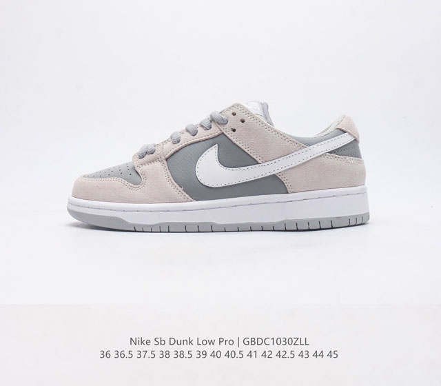 公司级福利耐克 Nike Sb Dunk Low Pro 男 女滑板鞋 经典复古运动鞋 采用低帮设计 塑就经典 Dunk 风格 鞋垫后跟搭载 Zoom Air