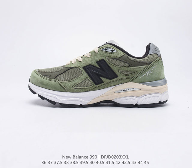 新百伦 New Balance Nb990 V3系列 高端美产990系列简约经典舒适百搭时尚复古休闲鞋缓震透气跑步鞋 该鞋款采用mcd Motion Contr