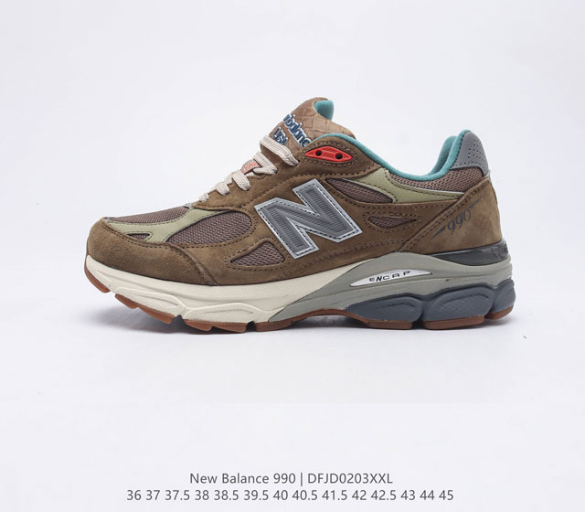 新百伦 New Balance Nb990 V3系列 高端美产990系列简约经典舒适百搭时尚复古休闲鞋缓震透气跑步鞋 该鞋款采用mcd Motion Contr