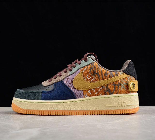 纯原 Travis Scott X Nk Air Force 1 Low 空军联名款休闲板鞋 Cn2405-900 尺码 36 36.5 37.5 38 38.