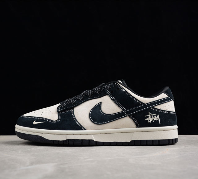 Nk Sb Dunk Low 斯图西联名-黑天使 周年高端定制 低帮休闲板鞋 Mz6357-149 尺码 36 36.5 37.5 38 38.5 39 40