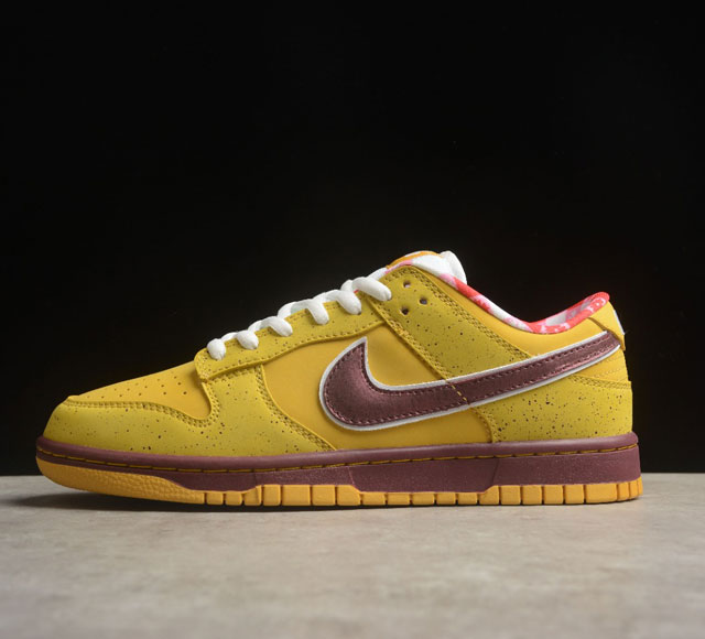 Concepts X Sb Dunk Low Yellow Lobster 黄龙虾 Sb低帮运动休闲板鞋 313170-137566 整双鞋以不同色调的黄色装扮