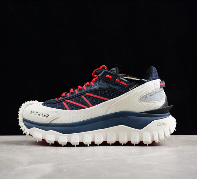 Moncler 盟可睐 蒙口 Trailgrip Gtx 抗撕裂材质 山地户外鞋 鞋身采用cordura防撕裂尼龙 Gore-Tex防水材质 中底内置全掌碳板