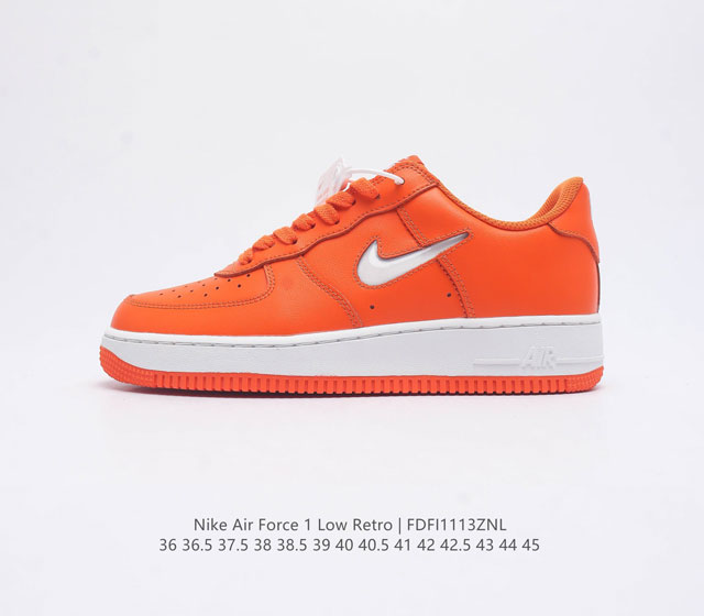 耐克nike Air Force 1 Low 空军一号 Af1 低帮百搭休闲运动板鞋 柔软 弹性十足的缓震性能和出色的中底设计 横跨复古与现代的外型结合 造就出