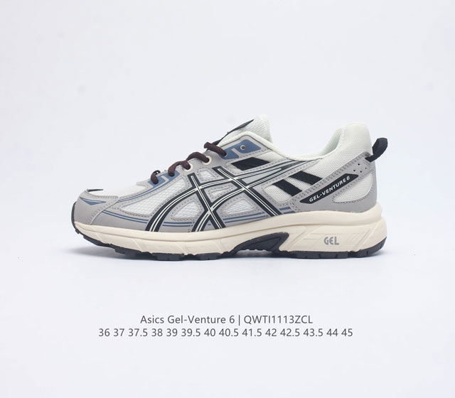 Asics 亚瑟士 Gel-Venture 6 系列城市休闲运动跑步鞋时尚复古男女鞋 老爹鞋 Gel- Venture6跑鞋是越野跑者的多功能选择 专为喜欢户外