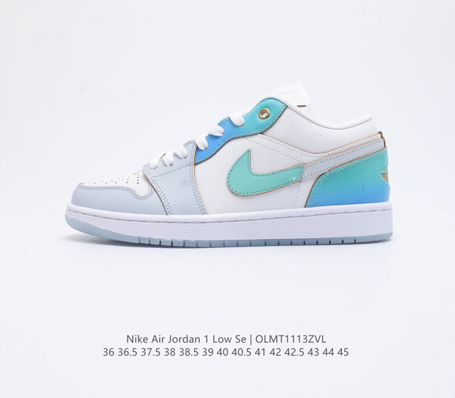 耐克 乔丹air Jordan 1 Low Aj1 乔1 乔丹1代aj1 低帮复古文化休闲运动篮球鞋 从1985 年面世的元年款汲取设计灵感 采用简洁大方的经典