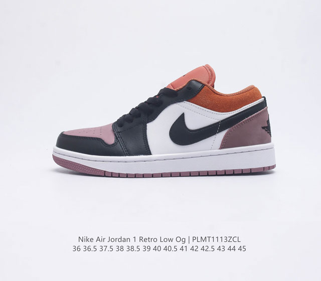 耐克 乔丹air Jordan 1 Low Aj1 乔1 乔丹1代aj1 低帮复古文化休闲运动篮球鞋 从1985 年面世的元年款汲取设计灵感 采用简洁大方的经典