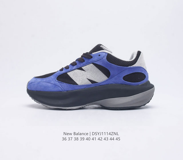 椰香扑鼻new Balance Warped Runner新款老爹鞋 厚底增高休闲复古运动跑步鞋 Beam大底提供足步弓支撑 解构皮革 用猪巴革拼接透气网眼 后