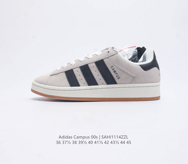 Adidas阿迪达斯.男女鞋 三叶草campus 00S 面包鞋复古休闲板鞋 千禧回潮 Adidas Campus 00S 经典再现 面包化的campus鞋款在