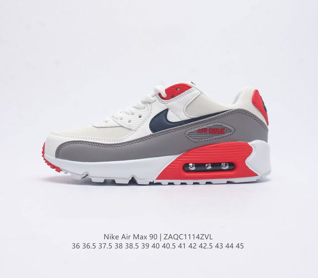 Nike耐克运动鞋男女鞋 Air Max 90 健身运动跑鞋休闲鞋 复古风十足 Air Max 90 作为 Nike 旗下最经典的鞋型之一 凭借着百搭的造型 获