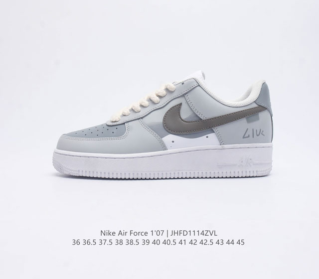 耐克 Nike Air Force 1 07 空军一号 Af1 男女子运动鞋复古篮球鞋 巧妙结合复古美学和新潮魅力 旨在致敬 40 年来风靡世界的元年款篮球鞋